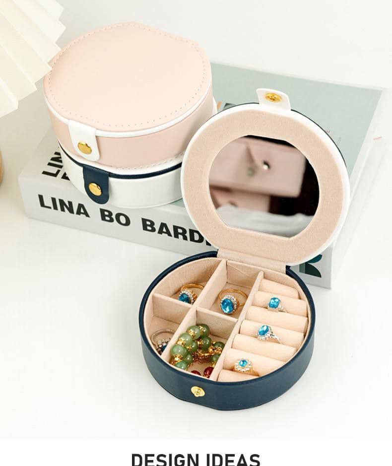 کیف جواهرات فانتزی زیپ دار و آینه دار - Image 3