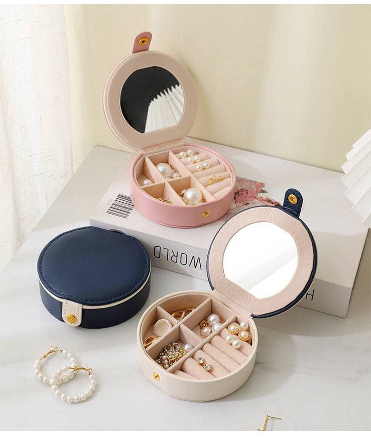 کیف جواهرات فانتزی زیپ دار و آینه دار