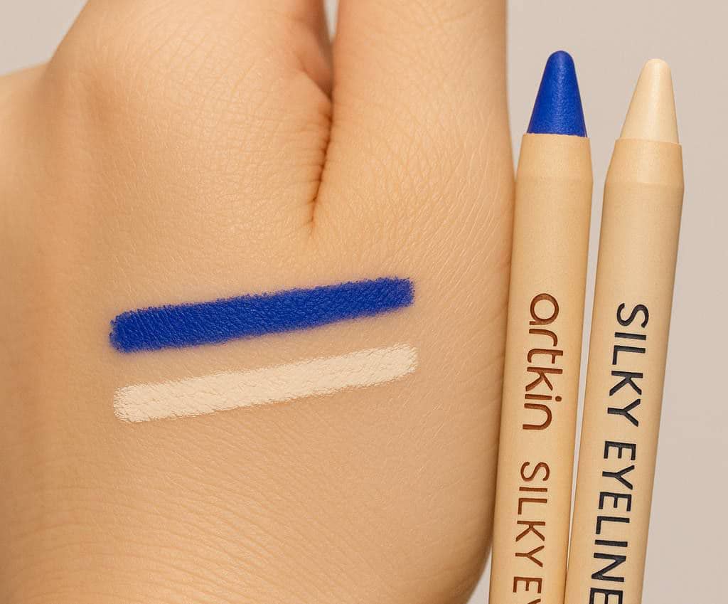 ست مداد چشم شمعی آرتسکین | پک دوتایی آبی و کرمی ضد آب