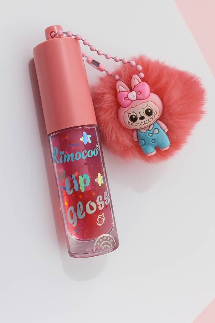 لیپ گلاس حرارتی ریموکو با آویز پوپوم و عروسک لبوبو