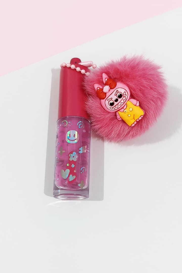 لیپ گلاس حرارتی ریموکو با آویز پوپوم و عروسک لبوبو - Image 2