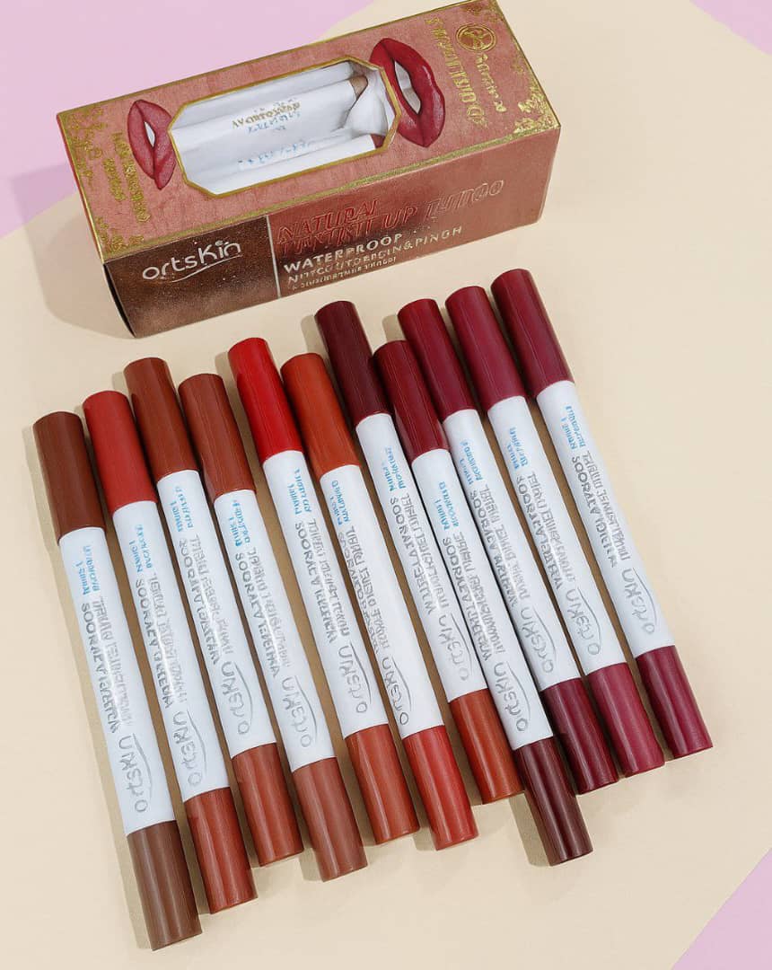 پک رژلب مدادی شمعی آرت اسکین | ۱۲ عددی اورجینال و گیاهی