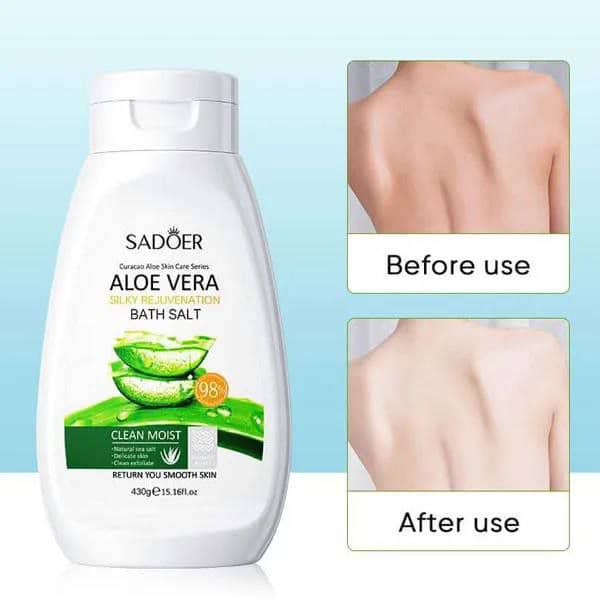 نمک حمام بدن آلوئه ورا 98٪ سادور SADOER - تصویر 3
