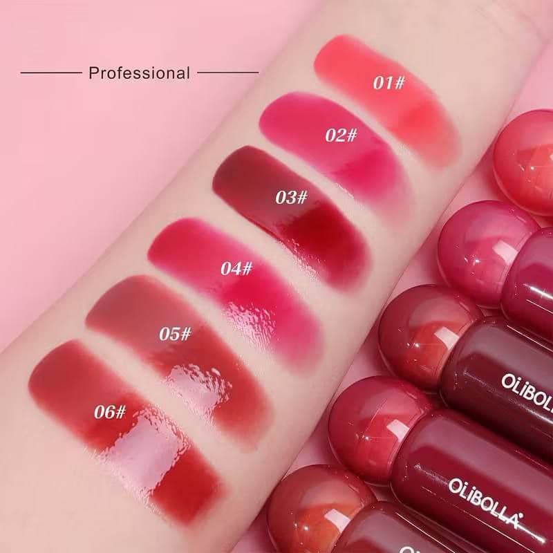 رژلب کره ای آینه ای اولیبولا OLIBOLLA – Dewy Glow Tint 💄✨ - تصویر 3