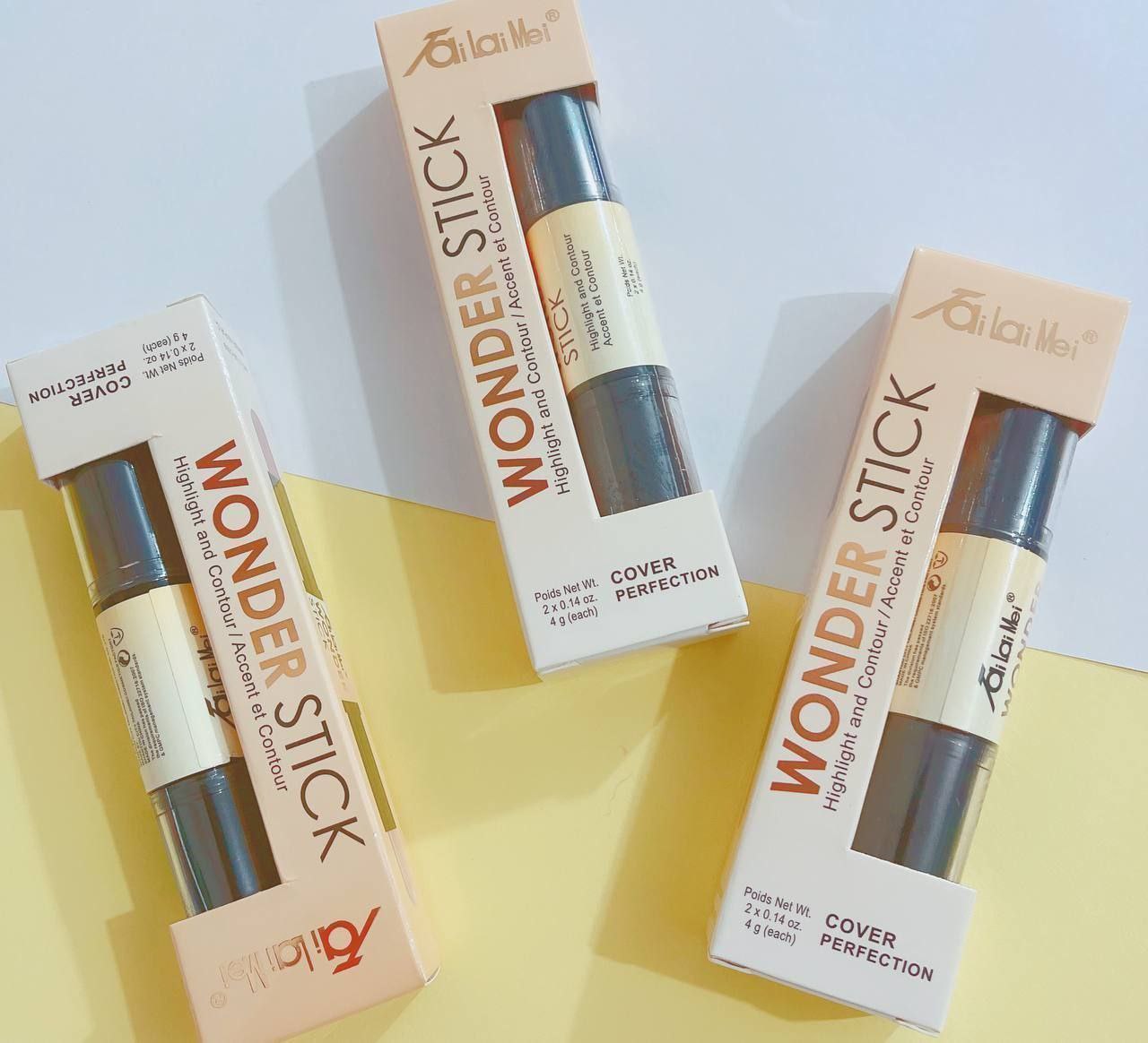 قلم استیکی کانتور و هایلایتر دو سر Tailaimei Wonder Stick