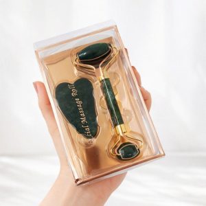 💚 جیدلرور دو سر + گواشا سنگ یشم (Jade)