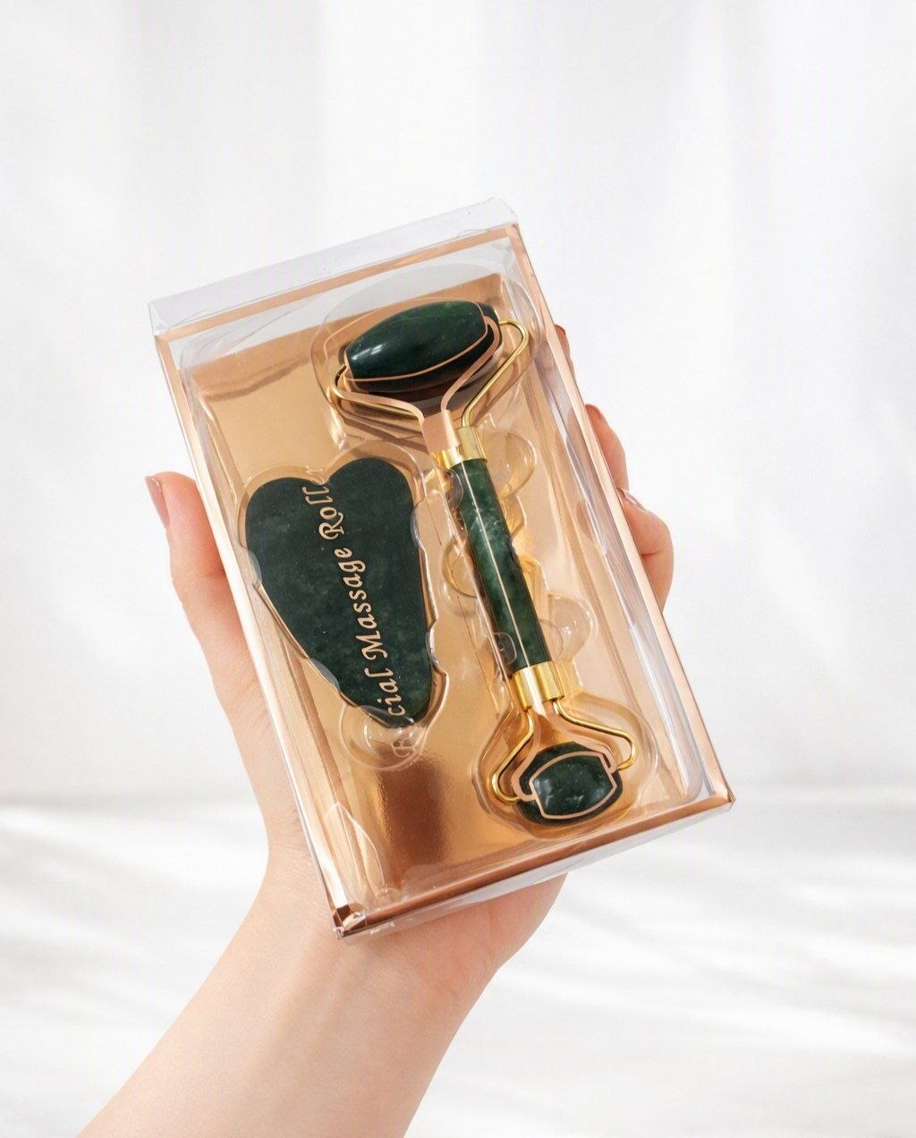 💚 جیدلرور دو سر + گواشا سنگ یشم (Jade)