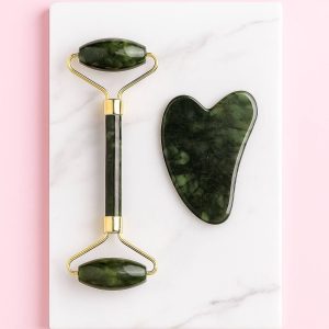 💚 جیدلرور دو سر + گواشا سنگ یشم (Jade) - تصویر 3