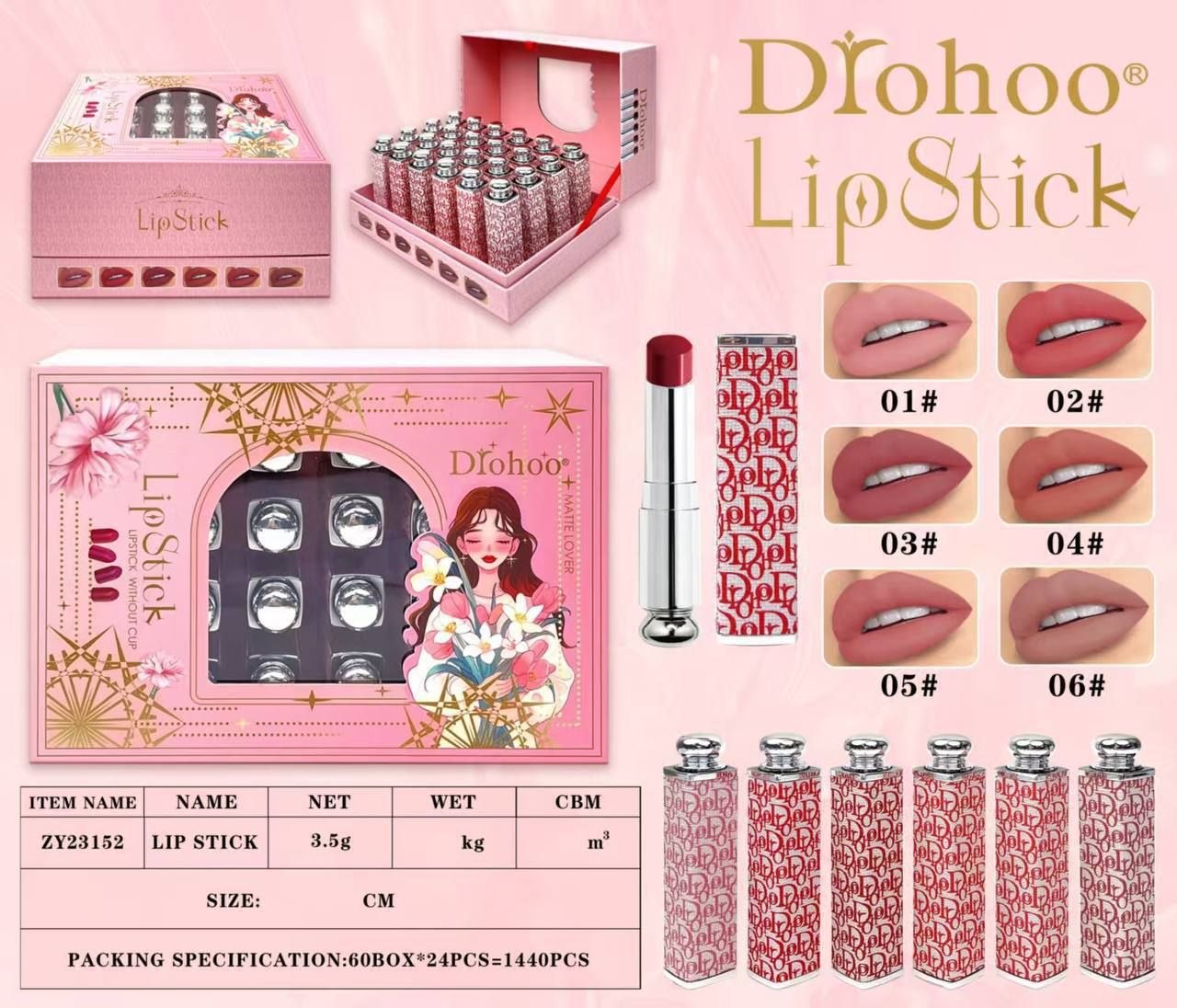 ✨ رژلب مات استیکی Drohoo | Nude Collection ✨
