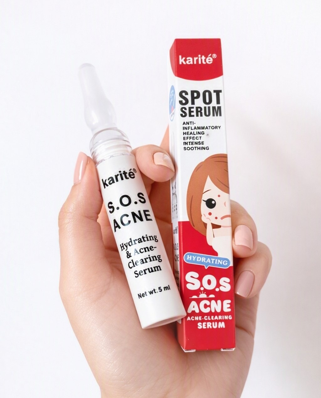 سرم ضد جوش فوری Karité S.O.S Acne | درمان سریع جوش و کاهش التهاب پوست