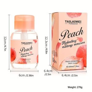 میسلار واتر هیدراته هلو تایلامی (TAILAIMEI Peach Hydrating Makeup Remover) یک پاککننده آرایش حرفهای - تصویر 4