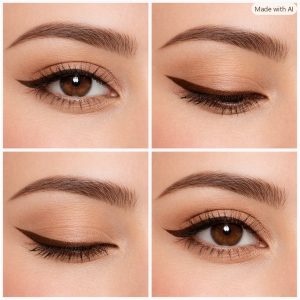 ✨ خط چشم ژله ای دوقلو گلف گرل – مشکی و قهوهای - تصویر 6